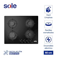 Encimera  Sole Vidrio Templado 60 Cm